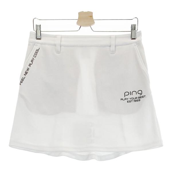 【新品未使用】PING レディース ゴルフ スカート ホワイト SS PING ピン スカート ホワイト系 L ゴルフウェア レディース