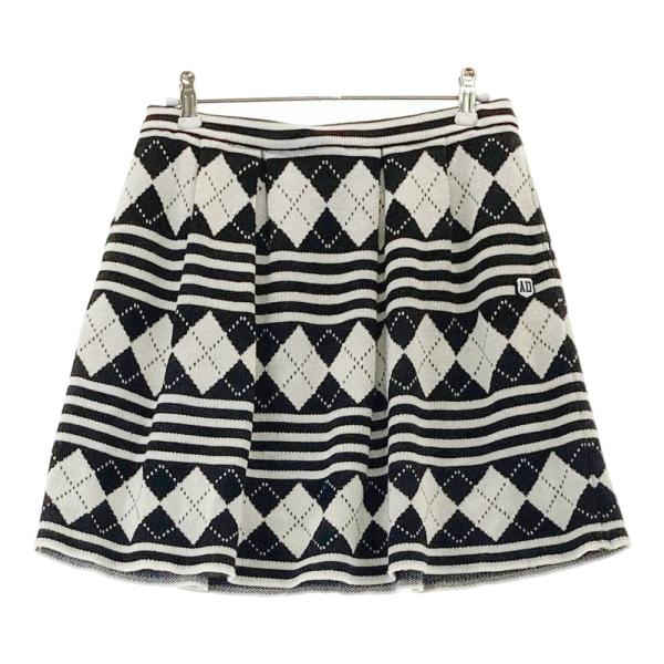 adabat ADABAT アダバット ニットスカート アーガイル×ボーダー柄