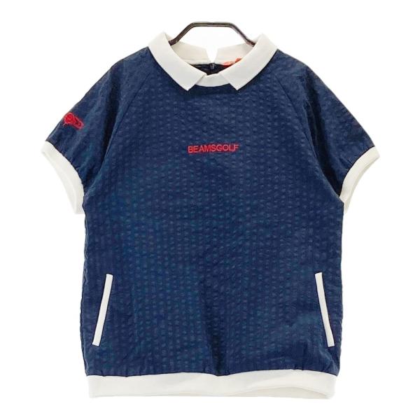 BEAMS GOLF ネイビー 半袖ハイネックシャツ Lサイズ BEAMS GOLF ネイビー 半袖ハイネックシャツ Lサイズ - メルカリ