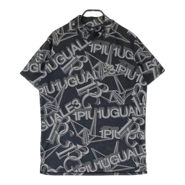 1PIU1UGUALE3 GOLF 2023年モデル ハイネック 半袖Tシャツ ロゴ 1PIU1UGUALE3 GOLF 2023年モデル ハイネック 半袖Tシャツ ロゴ