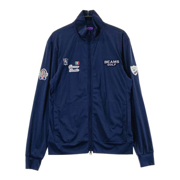 【ビームスゴルフ】美品 ジップジャケット 2way ネイビー Mサイズ メンズ BEAMSGOLF ネイビー ジャケット Mサイズ ビームスゴルフ】美品