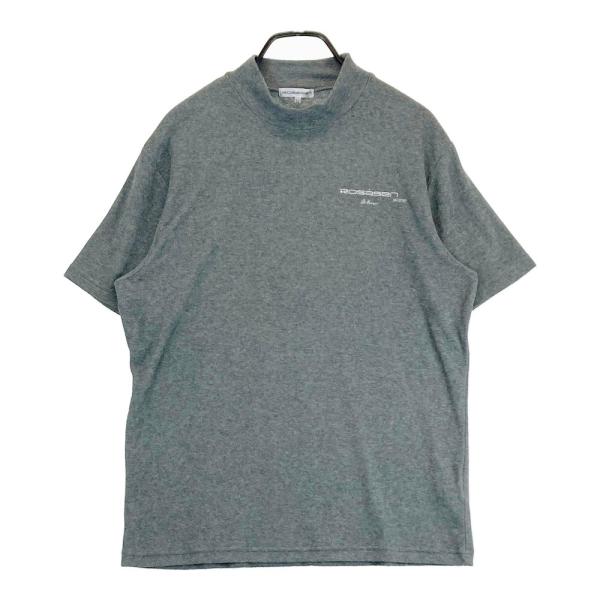 サイズ：LL ROSASEN ロサーセン 044-25011 裏起毛 ハイネック 長袖Tシャツ  グレー系 [240101425930] ゴルフウェア メンズ ストスト ROSASEN ロサーセン 044-25011 裏起毛 ハイネック 長袖Tシャツ
