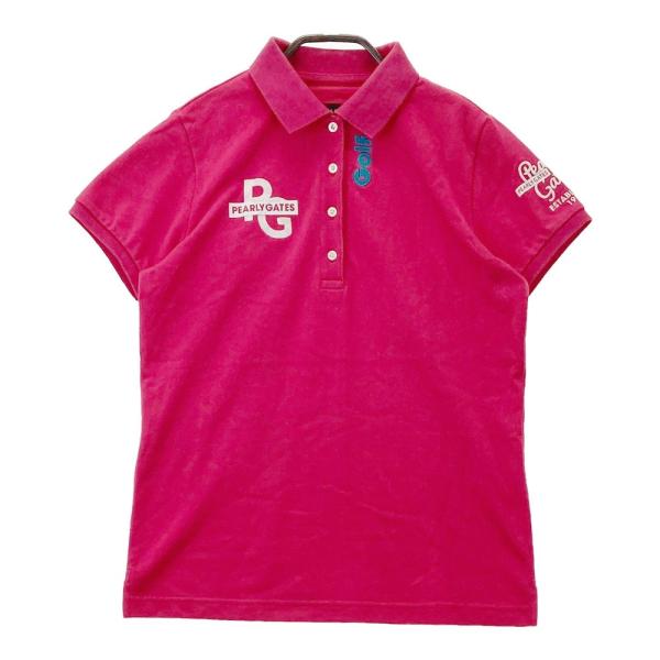 PEARLY GATES パーリーゲイツ 半袖ポロシャツ ピンク系 0 ゴルフウェア