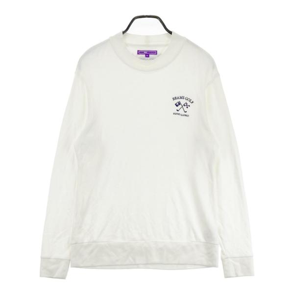 サイズ：L BEAMS GOLF ビームスゴルフ 2023年モデル ハイネック長袖Tシャツ  ホワイト系 [240101488800] ゴルフウェア メンズ ストスト サイズ：L BEAMS GOLF ビームスゴルフ 2023年モデル ハイネック