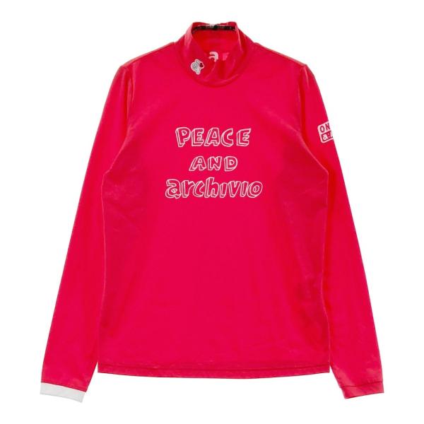 ARCHIVIO アルチビオ ハイネック 長袖Tシャツ レッド系 36 ゴルフ