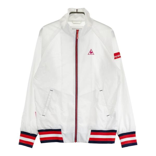【le coq sportif golf】ホワイト フード付き ゴルフジャケット LE COQ GOLF ルコックゴルフ ニット切替 ジップパーカー