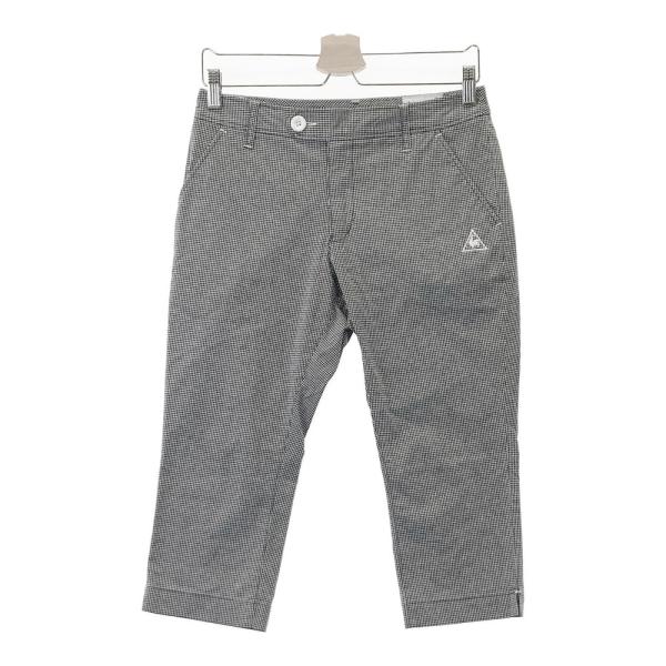 LECOQ GOLF ルコックゴルフ  クロップドパンツ チェック柄 ブラック系 9 ゴルフウェア レディース