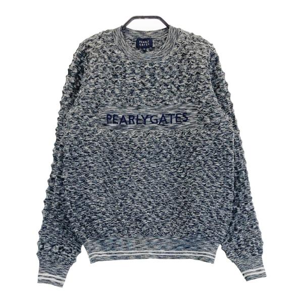 サイズ：0 PEARLY GATES パーリーゲイツ 2024年モデル モックネック 長袖Tシャツ 総柄 ホワイト系 [240101426632] ゴルフウェア レディース ストスト サイズ：0 PEARLY GATES パーリーゲイツ 2024年モデル モック
