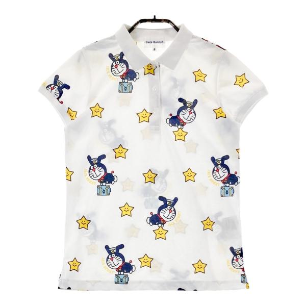 JACK BUNNY ジャックバニー ×ドラえもん 半袖ポロシャツ 総柄 JACK BUNNY ジャックバニー ×ドラえもん 半袖ポロシャツ 総柄