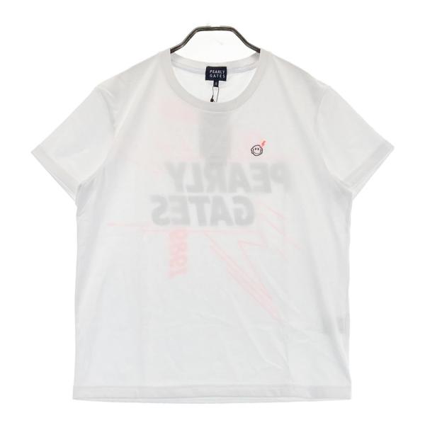 【新品】PEARLY GATES　ニコちゃん　半袖Tシャツ　白　男女兼用　L PEARLY GATES（パーリーゲイツ） 【新品】PEARLY GATES 半袖Tシャツ