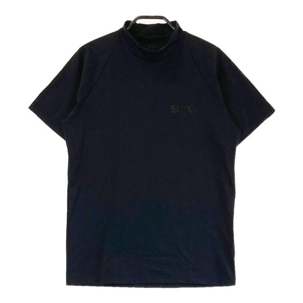 SLDO.　エスルド　半袖　モックネック　ゴルフシャツ　カットソー　ブラック SLDO. エスルド モックネック半袖Tシャツ ブラック系 S ゴルフ