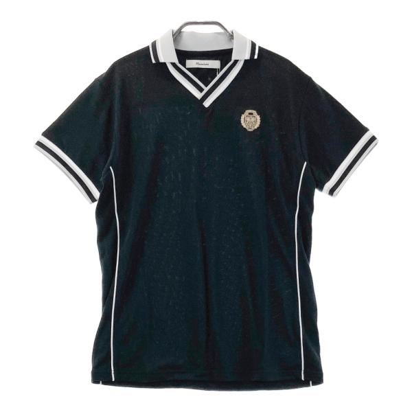 Russeluno 【新品】RUSSELUNO ラッセルノ 襟付 半袖Tシャツ ブラック系