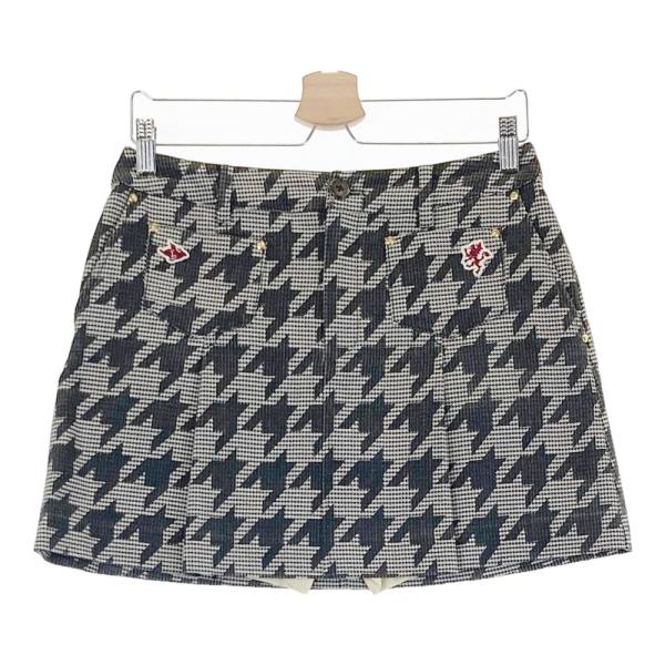 PEARLY GATES（パーリーゲイツ） インナー付き スカート 千鳥柄 グレー