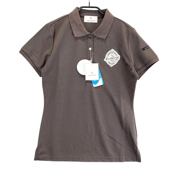 サイズ：M JUN&ROPE ジュン アンド ロペ ERM-3806 半袖ポロシャツ  ブラウン系 [240101345390] ゴルフウェア レディース ストスト 新品】JUN&ROPE ジュン アンド ロペ ERM-3806 半袖ポロシャツ