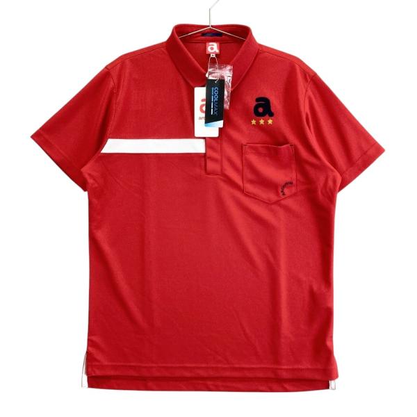 新品】ARCHIVIO アルチビオ A669315 半袖ポロシャツ レッド系 48