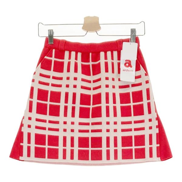 値下げ❣️美品❣️ARCHIVIOアルチビオゴルフスカートポケット付きレッド36 archivio 【新品】ARCHIVIO アルチビオ A416917 2024年 スカート
