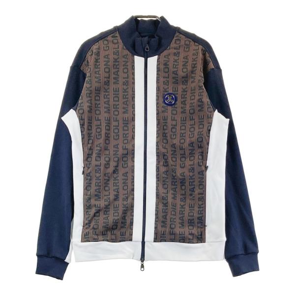 MARK&LONA マークアンドロナ 裏起毛ジップジャケット ロゴ柄