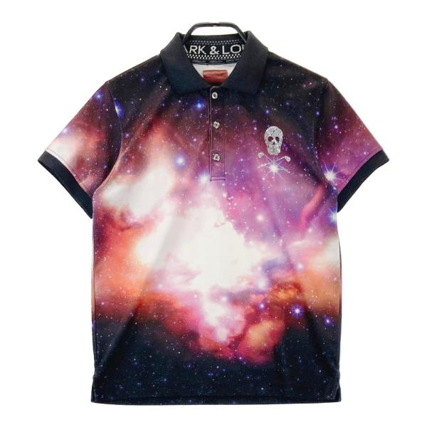 MARK&LONA（マークアンドロナ） 半袖ポロシャツ スカル 宇宙柄