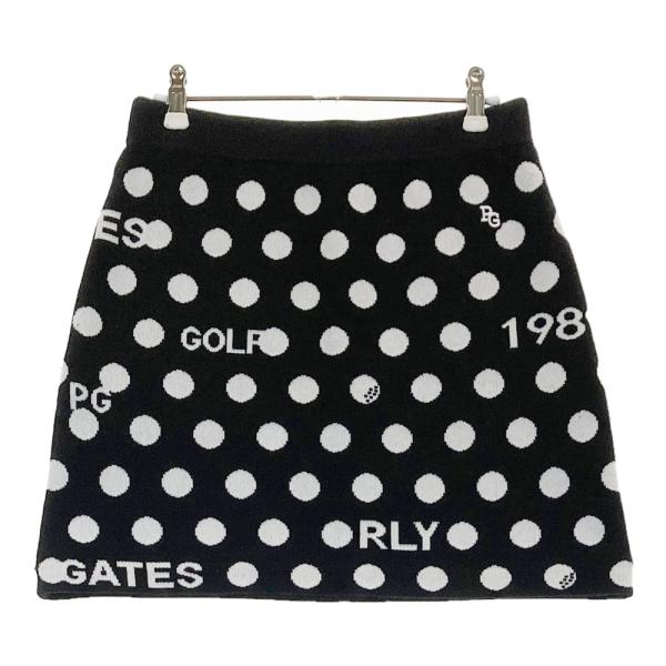 サイズ：1 PEARLY GATES パーリーゲイツ 2022年モデル ウール混 ニットセーター ドット 総柄 ブラック系 [240101352655] ゴルフウェア レディース ストスト サイズ：1 PEARLY GATES パーリーゲイツ 2022年モデル ウール混