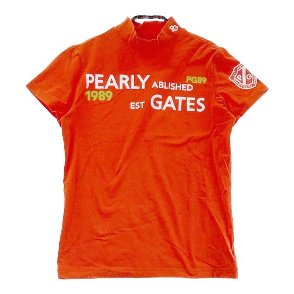 サイズ：1 PEARLY GATES パーリーゲイツ 2023年モデル ハイネック 半袖Tシャツ  オレンジ系 [240101499741] ゴルフウェア レディース ストスト 楽天市場】PEARLY GATES パーリーゲイツ ハイネック 半袖Tシャツ