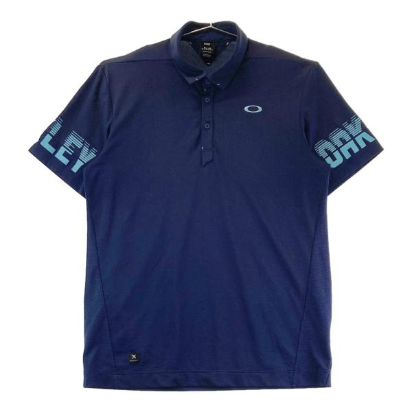 OAKLEY オークリー 半袖ポロシャツ ネイビー系 2XL ゴルフウェア
