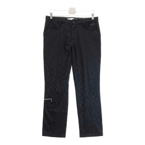 美品✨Oakley オークリー　ゴルフウェア　黒パンツ　スカル刺繍　サイズ33 OAKLEY（オークリー） パンツ スカル刺繍 アーガイル柄 ブラック系 33