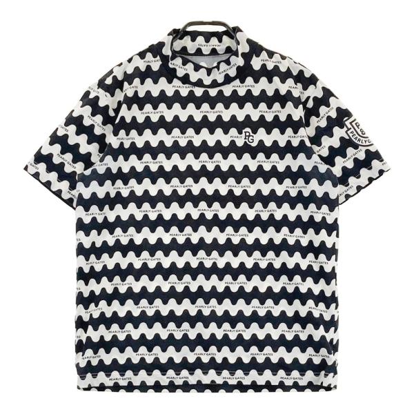 PEARLY GATES パーリーゲイツ ハイネック 半袖Tシャツ ウェーブ PEARLY GATES パーリーゲイツ ハイネック 半袖Tシャツ ウェーブ
