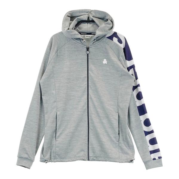 【美品✨】and per se フルジップジャケット アイボリーグレー AND PER SE アンパスィ ジップパーカー グレー系 M ゴルフウェア