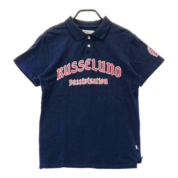 coco 中古 ラッセルノ RUSSELUNO メンズ 半袖ポロシャツ 5(L) 紺系 ネイビー ルチャ RUSSELUNO(ラッセルノ) ポロシャツ｜中古ゴルフウェア通販サイト