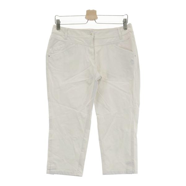 【未着用】 Munsingwearレディース グロップドパンツ タグ付き L Munsingwear（マンシングウェア） クロップドパンツ ホワイト系 13