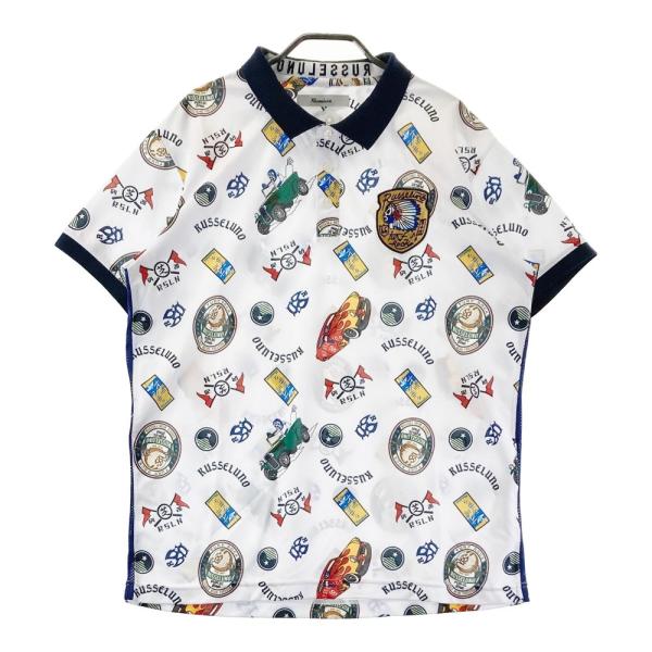 【美品】RUSSELUNO 半袖ポロシャツ M ワッペンロゴ ルチャ 1-240101273970-m-01-pl.jpg