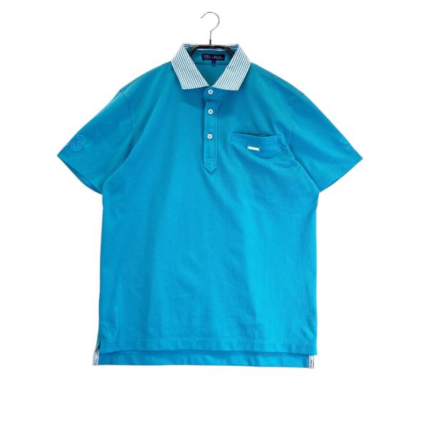 サイズ：L 23区GOLF ニジュウサンクゴルフ  ラバーロゴ 半袖ポロシャツ 迷彩 カモフラ柄 グレー系 [240101437135] ゴルフウェア メンズ ストスト 23区GOLF ニジュウサンクゴルフ ラバーロゴ 半袖ポロシャツ 迷彩