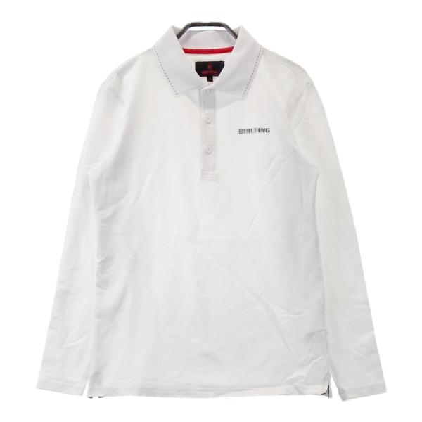 BRIEFING（ブリーフィング） BRIEFING GOLF 長袖ポロシャツ ホワイト系