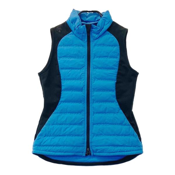 DESCENTE GOLF デサントゴルフ ダウン ジップベスト ブルー系 S