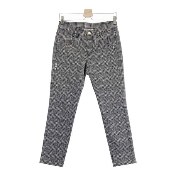 【美品】パーリーゲイツ ストレッチ ロゴ刺繍ゴルフパンツ XL相当 千鳥格子 パーリーゲイツ ストレッチパンツ 千鳥格子柄 グレンチェック サイズ0