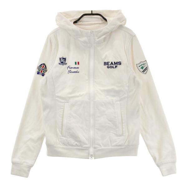 BEAMS GOLF 切替 ジップベスト ホワイト系 XL　ビームスゴルフ BEAMS GOLF 切替 ジップベスト ホワイト系 XL ビームスゴルフ BEAMS