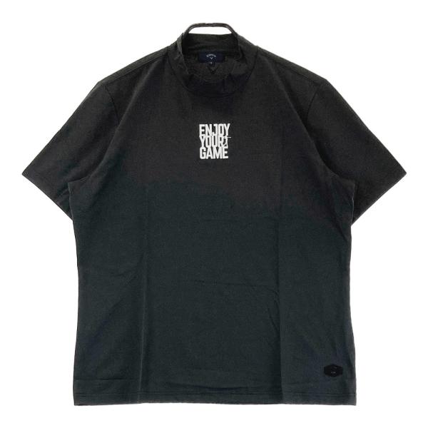 新品】CALLAWAY キャロウェイ ハイネック 半袖Tシャツ ブラック 新品】CALLAWAY キャロウェイ ハイネック 半袖Tシャツ ブラック