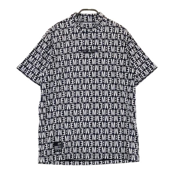 サイズ：5 MASTER BUNNY EDITION マスターバニーエディション  ハイネック 半袖Tシャツ  ネイビー系 [240101707923] ゴルフウェア メンズ ストスト MASTER BUNNY EDITION（マスターバニーエディション） ハイネック 半袖