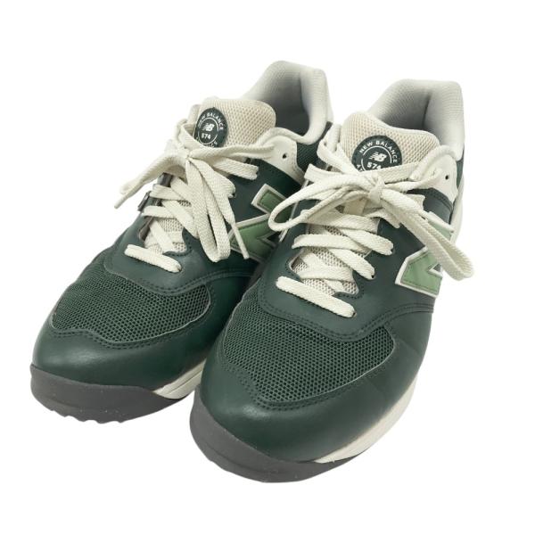 未使用New Balance ゴルフシューズ MGS574GZ 24cm New Balance ニューバランス ゴルフシューズ 白×ゴールド
