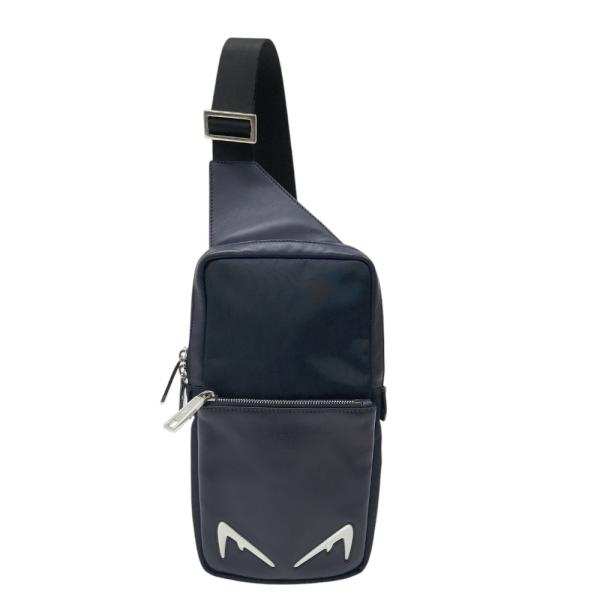 FENDI フェンディ 7VZ033 ボディバッグ モンスター ネイビー系