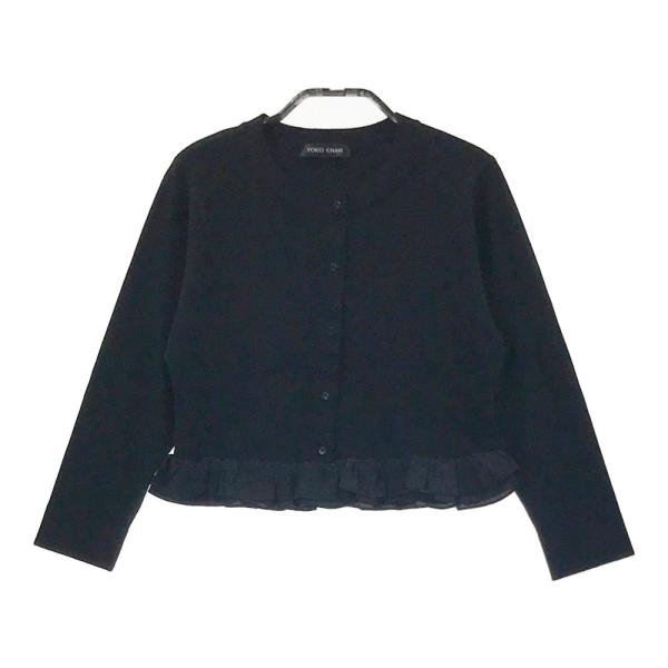 YOKO CHAN ヨーコチャン 裾フリル ショートカーディガン
