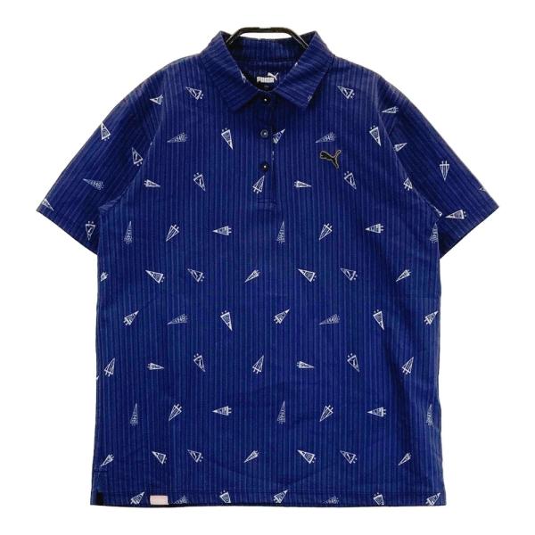 【定価14,300円・新品】プーマゴルフ シアサッカー ポロシャツ 黒 XL PUMA（プーマ） PUMA GOLF プーマゴルフ 半袖ポロシャツ シアサッカー