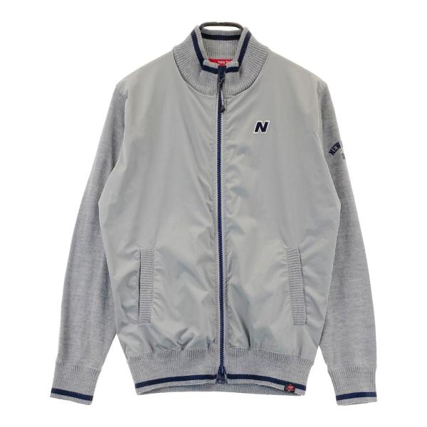 NEW BALANCE GOLF ニューバランス ニット切替 ジップジャケット NEW BALANCE GOLF ニューバランス ニット切替 ジップジャケット