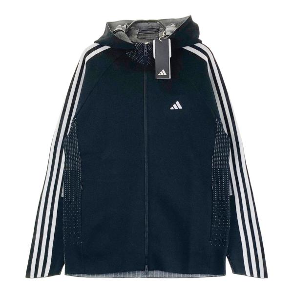 新品　XL 黒アディダスゴルフ　防風　ニットジップジャケットスカートセットアップ 新品】ADIDAS GOLF アディダスゴルフ 2024年モデル IN6664 フード付