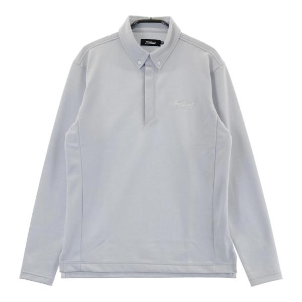 Titleist（タイトリスト） ウール混 長袖 ポロシャツ グレー系 M