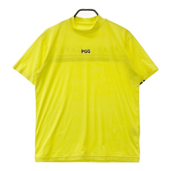 PGG PEARLY GATES パーリーゲイツ モックネック 半袖Tシャツ イエロー