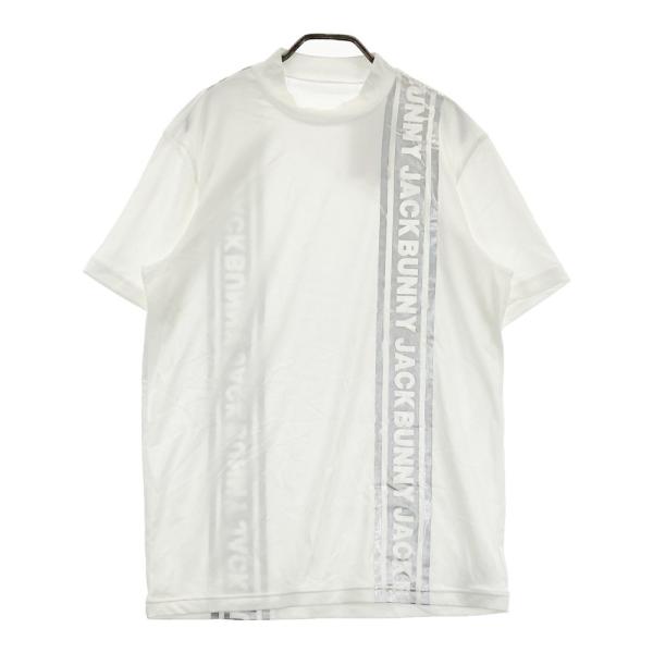 美品】JACK BUNNY ジャックバニー ハイネック 半袖Tシャツ ロゴ