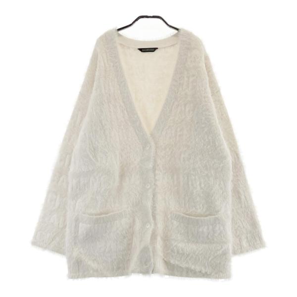 BALENCIAGA（バレンシアガ） 769146 T6230 9002 ロゴ ファー ニット