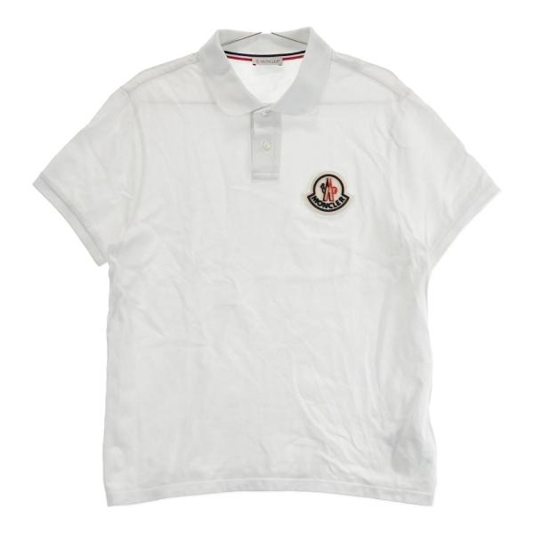 MONCLER モンクレール F20918A71100 半袖ポロシャツ ホワイト系 M