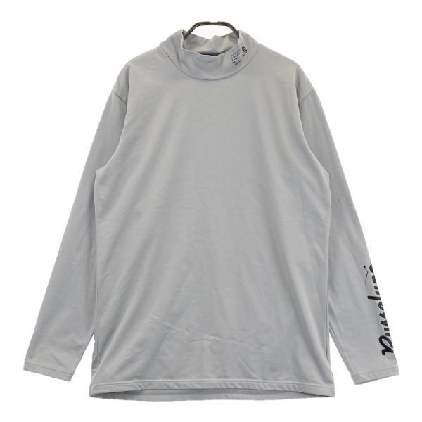 RUSSELUNO ラッセルノ ハイネック シンプル長袖Tシャツ グレー系